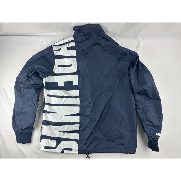 Aape By A Bathing Ape Navy Windbreaker Jacket With Camo Lining S - Picture 3 of 11